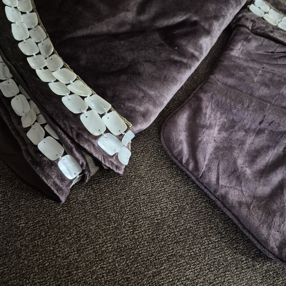 Elegant Brown Tree Skirt and Stocking Set - Picture 11 of 12